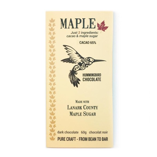 MAPLE 65% - HUMMINGBIRD chocolate MAPLE 65% - HUMMINGBIRD chocolate